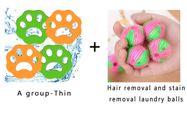 4pcs Pet Hair Remover Washing Machine Hair Remover Reusable Cat Dog Fur Lint Hair Remover Clothes Dryer Cleaning Laundry Tools