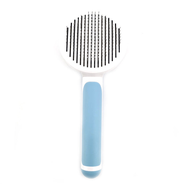 Self Cleaning Slicker Brush for Dog and Cat Removes Undercoat Tangled Hair Massages Particle Pet Comb Improves Circulation