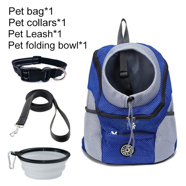Pet Dog Carrier Bag Carrier For Dogs Backpack Out Double Shoulder Portable Travel Backpack Outdoor Dog Carrier Bag Travel Set