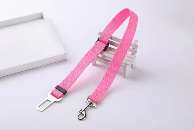 Dog Cat Car Safety Belt Adjustable Leash Vehicle Seat Belt  Magic Clip Pet Supplies Harness Safe Lever Traction Collar